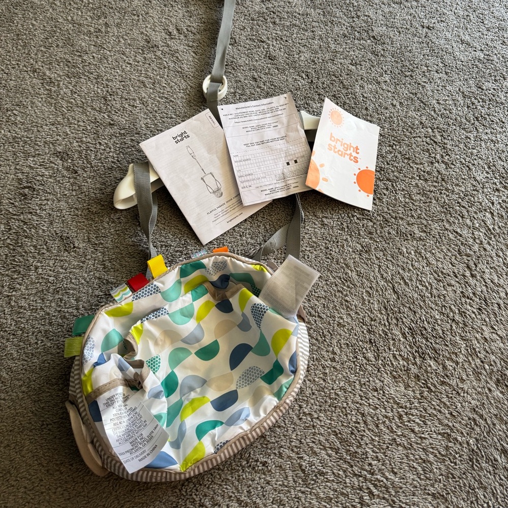 Colorful Bright Starts Baby Door Jumper
